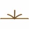 Ekena Millwork Redmond Rough Sawn Timber Gable Bracket, Western Red Cedar, 108"W x 45"H x 2"D x 4"F, 10/12 Pitch GBW108X45X0204RED00RWR - alternate 2